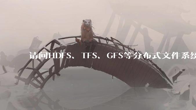 请问HDFS、TFS、GFS等分布式文件系统，哪个更适合用来做***存储？