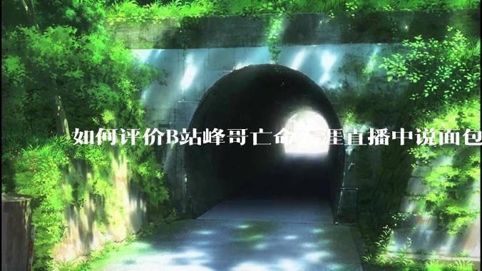 如何评价B站峰哥亡命天涯直播中说面包就是比馒头好吃，中国古代不吃面包是因为贫穷，没有足够的柴火？