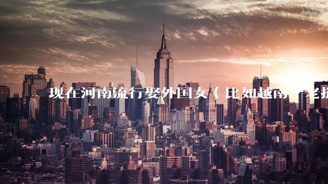 现在河南流行娶外国女（比如越南、老挝）结婚了吗？
